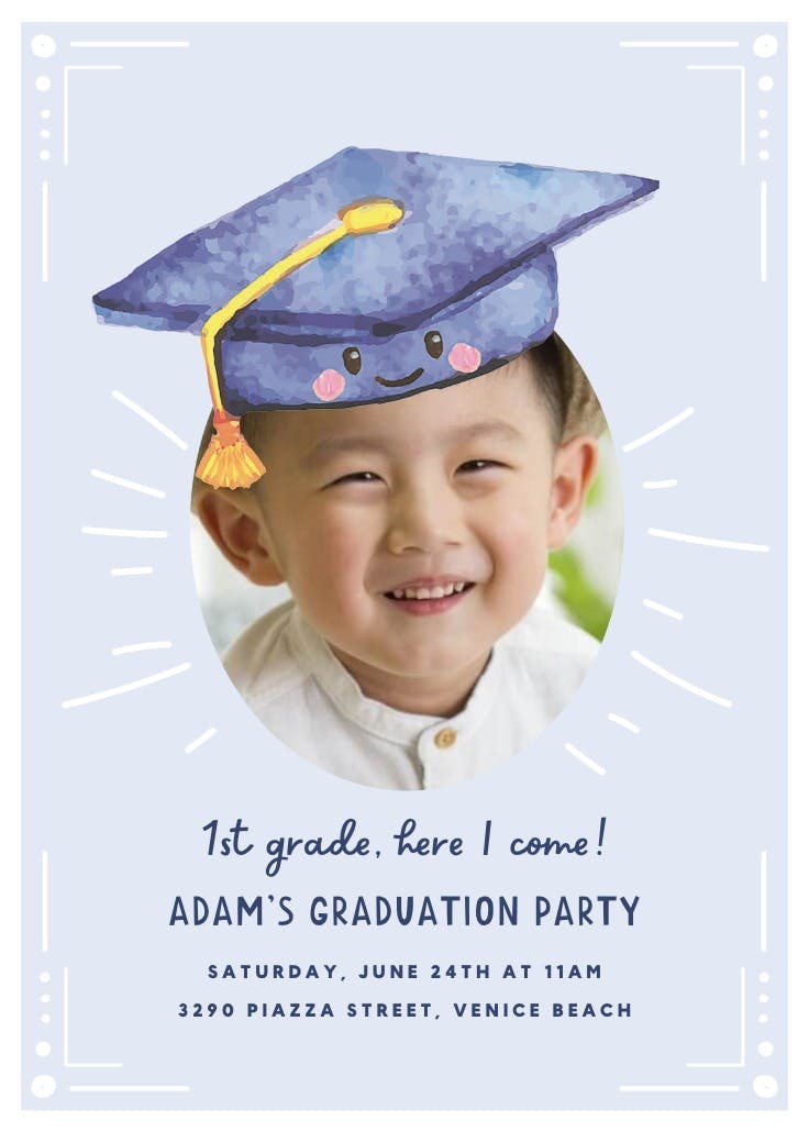 Small Yet Mighty Graduation Party Invitation Template (Free